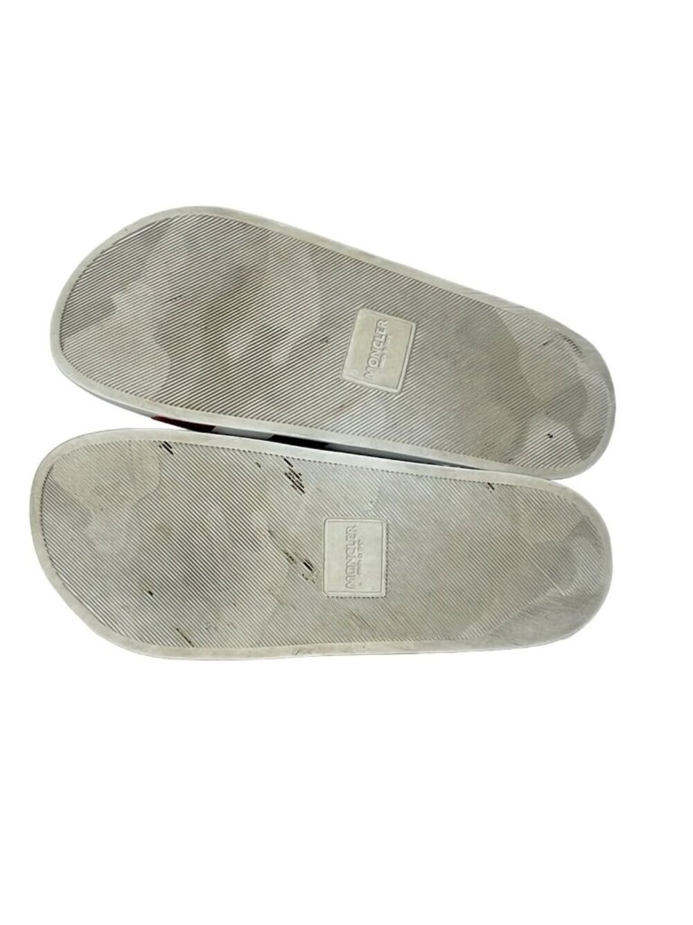 Moncler Sandals 42 White Red Blue Border - Picture 4 of 6